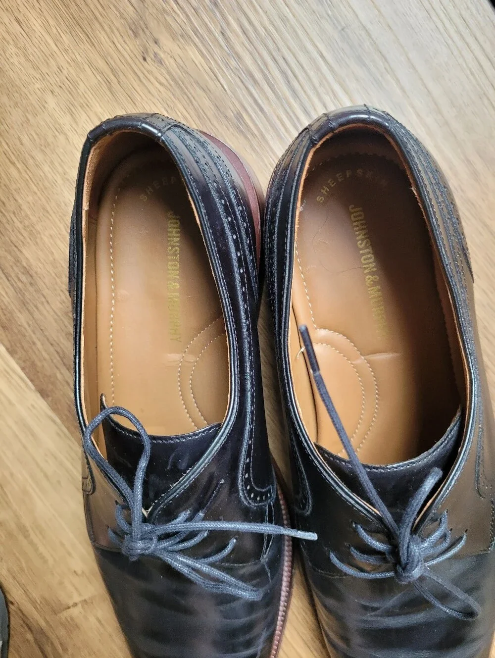 Johnston Abd Murphy Boydstun Medellion Durby Shoes Sz 12 Vguc